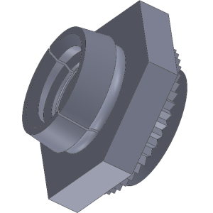 NLS-632-1MD, Nut Locking, Stainless, #6-32 thread