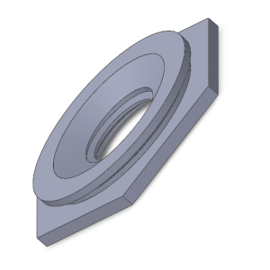 NF-M2.5-1, Nut, Flush, Metric 2.5 thread