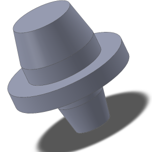 PLUGW-0105, plug with washer, M3, blue