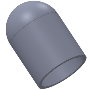 CAPS-234-1000, silicon cap, 0.234" x 1.000"