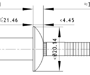 CRILS1212D, 3/8 structural rivet, dome head, steel, 0.375" OD and 0.12" to .56 "